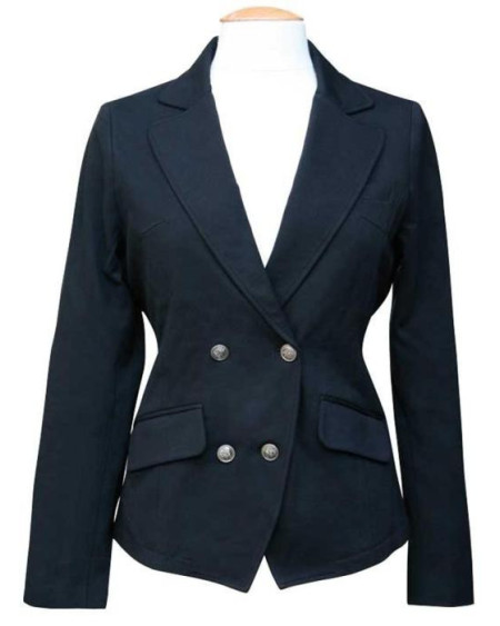 HH San Marino wedstrijdjas, gemêleerd zwart