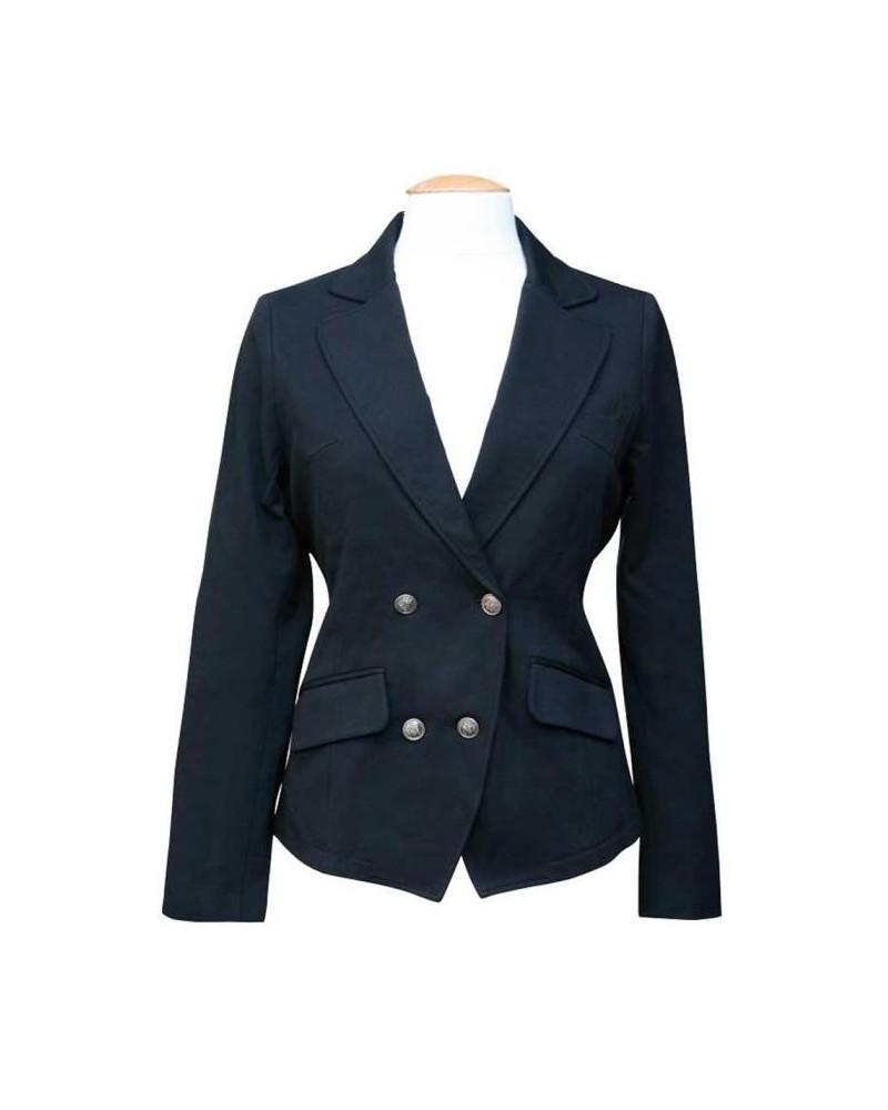 HH San Marino wedstrijdjas, gemêleerd zwart