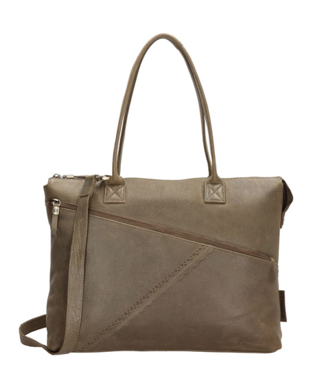 MicMacBags Marrakech Laptoptas 20674, Olijfgroen