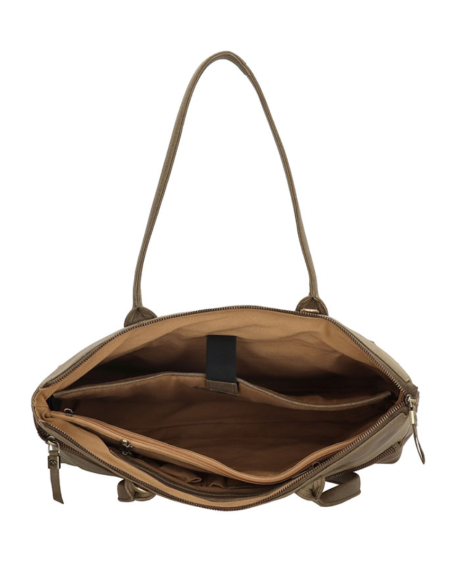 MicMacBags Marrakech Laptoptas 20674, Olijfgroen