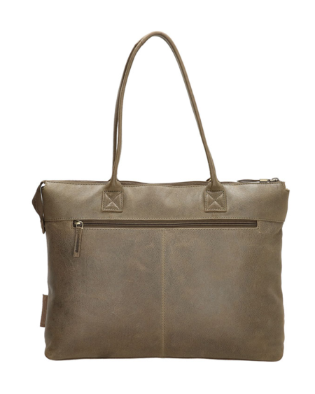 MicMacBags Marrakech Laptoptas 20674, Olijfgroen