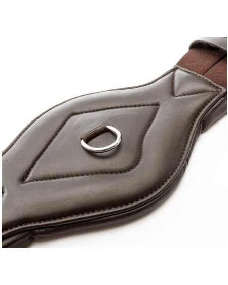 Kavalkade SecureX springsingel met buikflap en borsttuig, Bruin/Marine