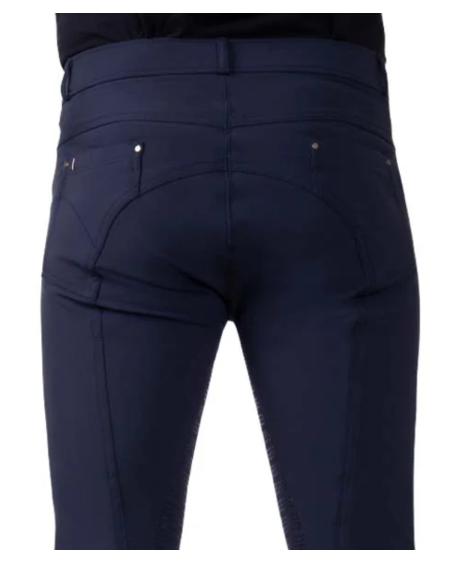 QHP Heren Rijbroek Novan Knie Grip, Navy