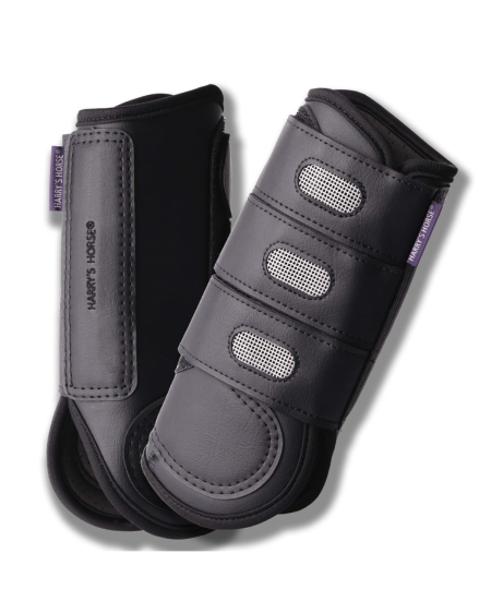 Harry's Horse Beenbeschermers Eventing (voor + achter), Zwart