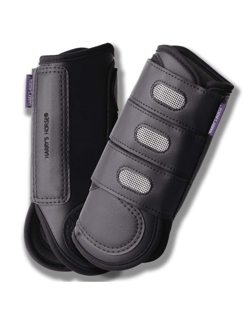 Harry's Horse Beenbeschermers Eventing (voor + achter), Zwart