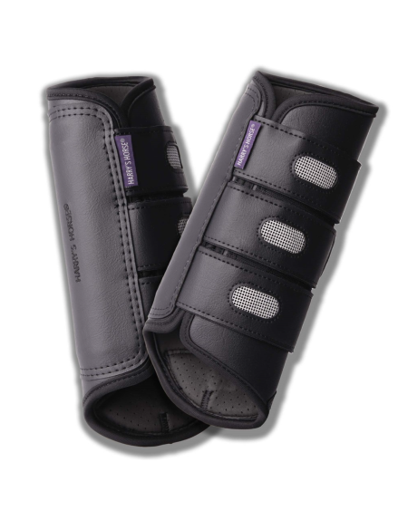 Harry's Horse Beenbeschermers Eventing (voor + achter), Zwart