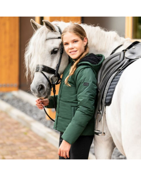 QHP Kinderrijjas/-bodywarmer Rayah, Jungle Green