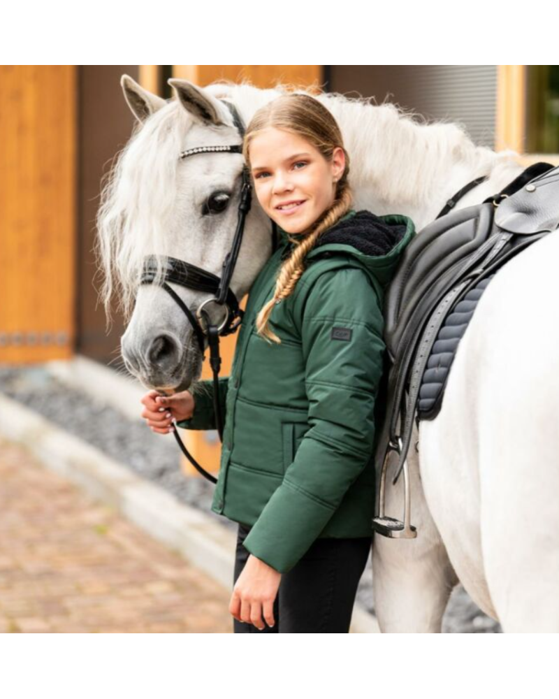 QHP Kinderrijjas/-bodywarmer Rayah, Jungle Green