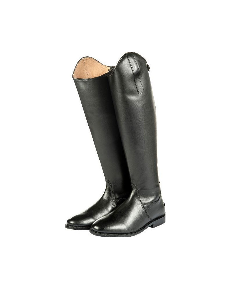 HKM leren rijlaarzen Vareno, Zwart, 40+41 standaard lengte/-wijdte