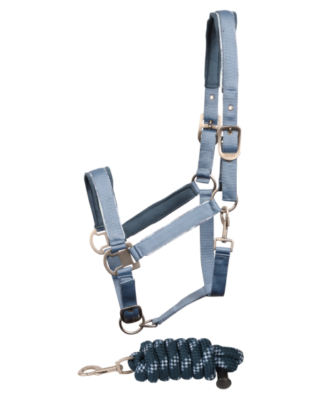 Harry's Horse Halsterset Just Ride Retro, Staalblauw