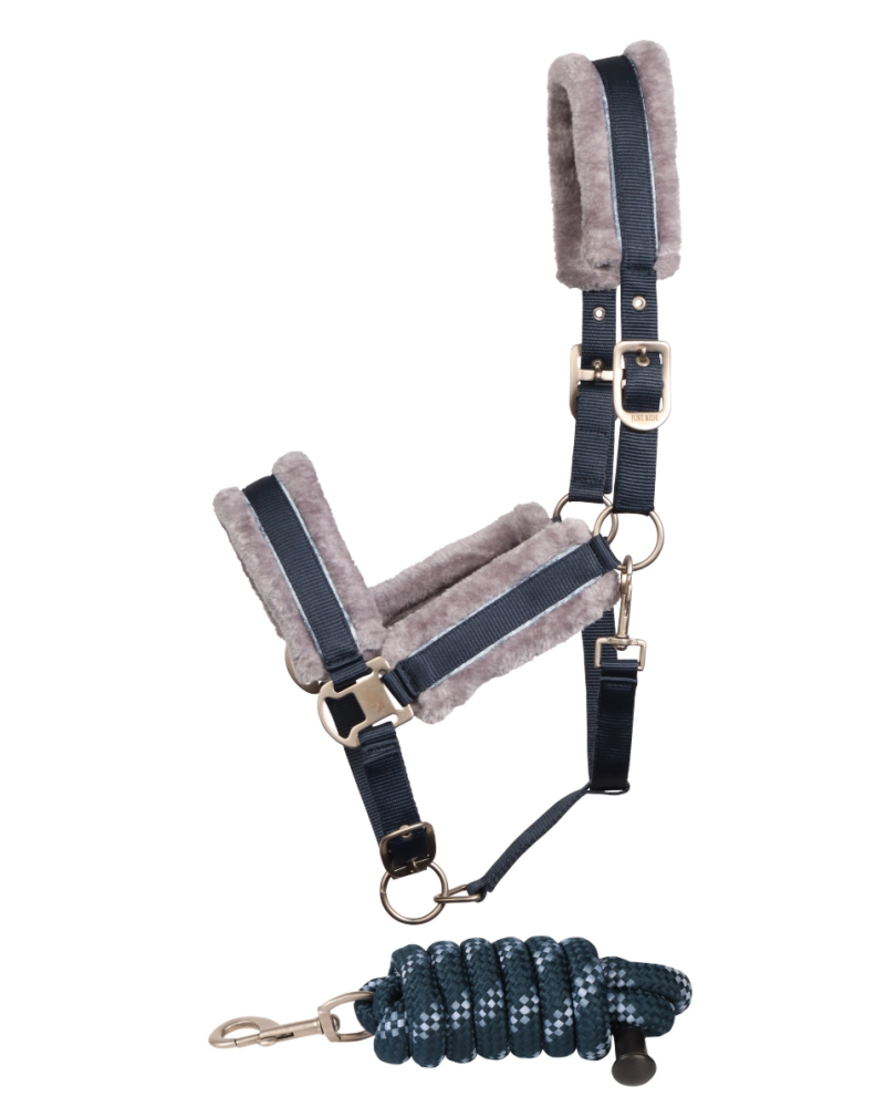 Harry's Horse Halsterset Just Ride Retro Soft, Navy