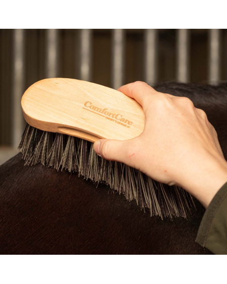 Harry's Horse Borstel ComfortCare Wood Medium, Naturel