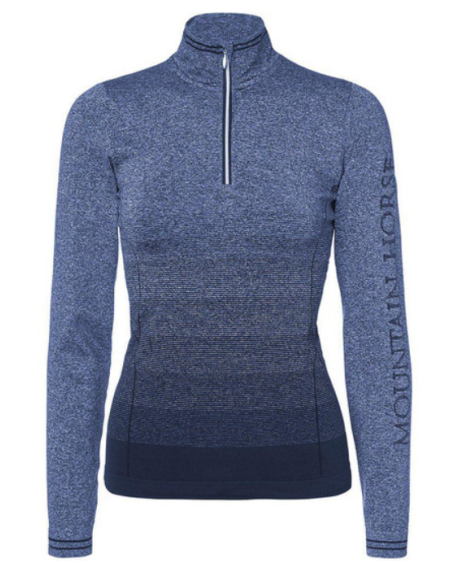 Mountain Horse Tindra Tech Top Shirt, Navy Melange