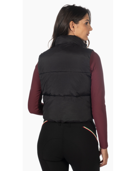 Lauria Garrelli korte getailleerde bodywarmer Livigno, Zwart