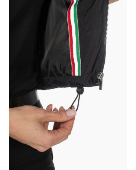 Lauria Garrelli korte getailleerde bodywarmer Livigno, Zwart