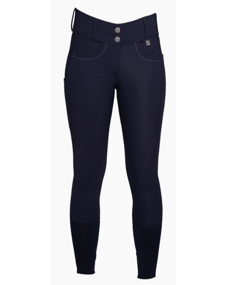 Lauria Garrelli rijbroek Arezzo, siliconen full set, Donkerblauw