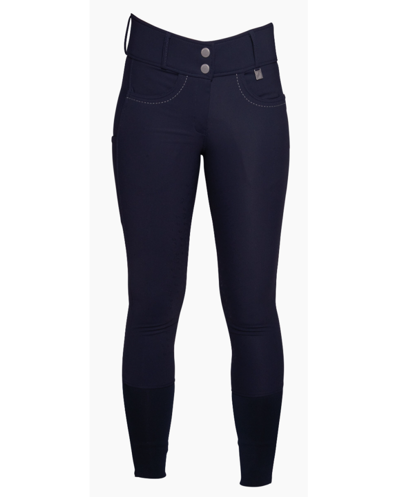 Lauria Garrelli rijbroek Arezzo, siliconen full set, Donkerblauw