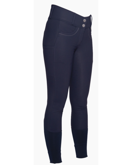Lauria Garrelli rijbroek Arezzo, siliconen full set, Donkerblauw