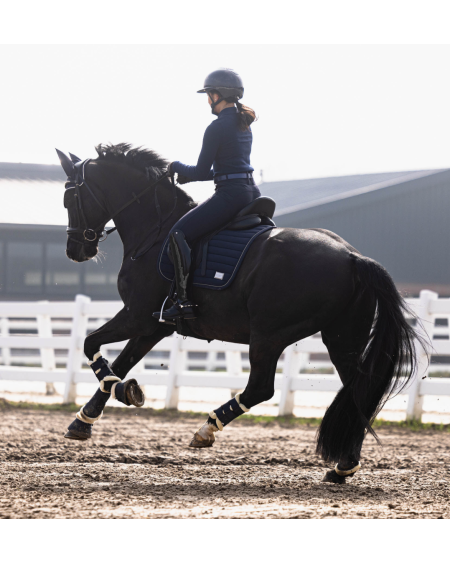 Lauria Garrelli rijbroek Arezzo, siliconen full set, Donkerblauw