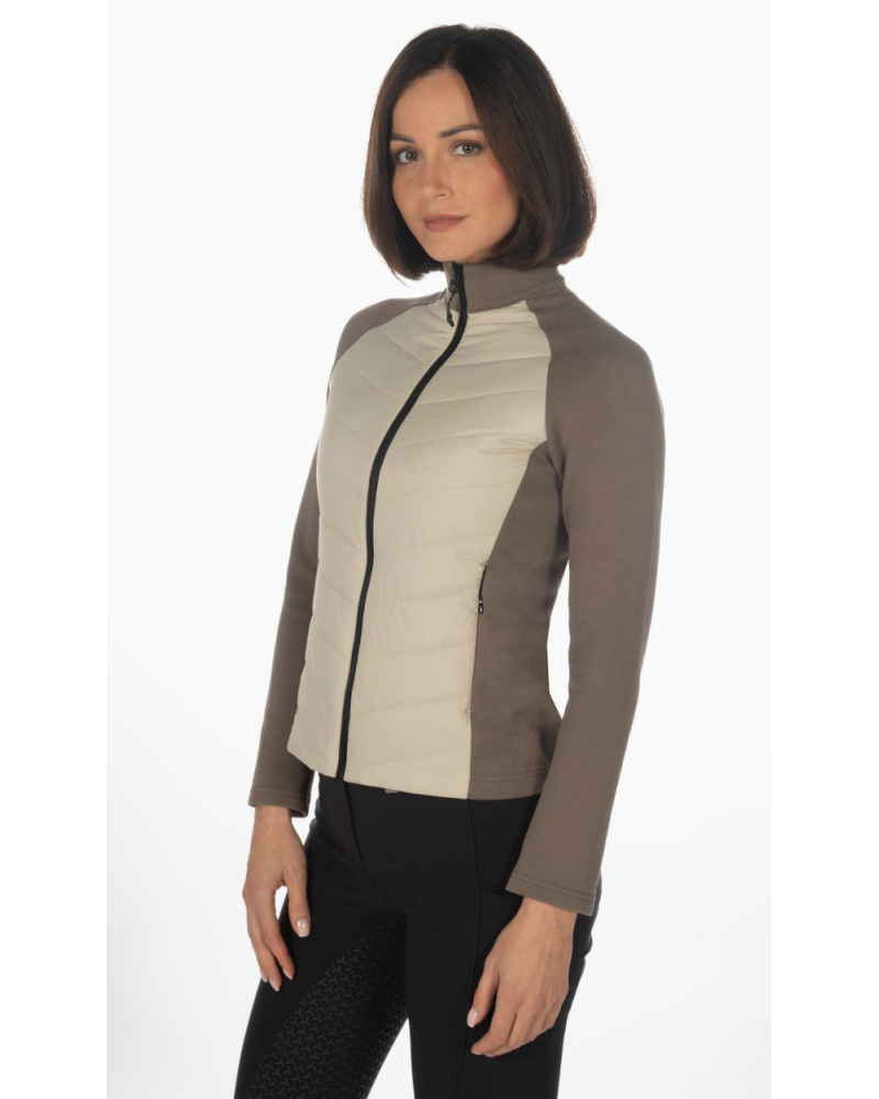 Lauria Garrelli gewatteerde jas Amalfi, Beige/Taupe