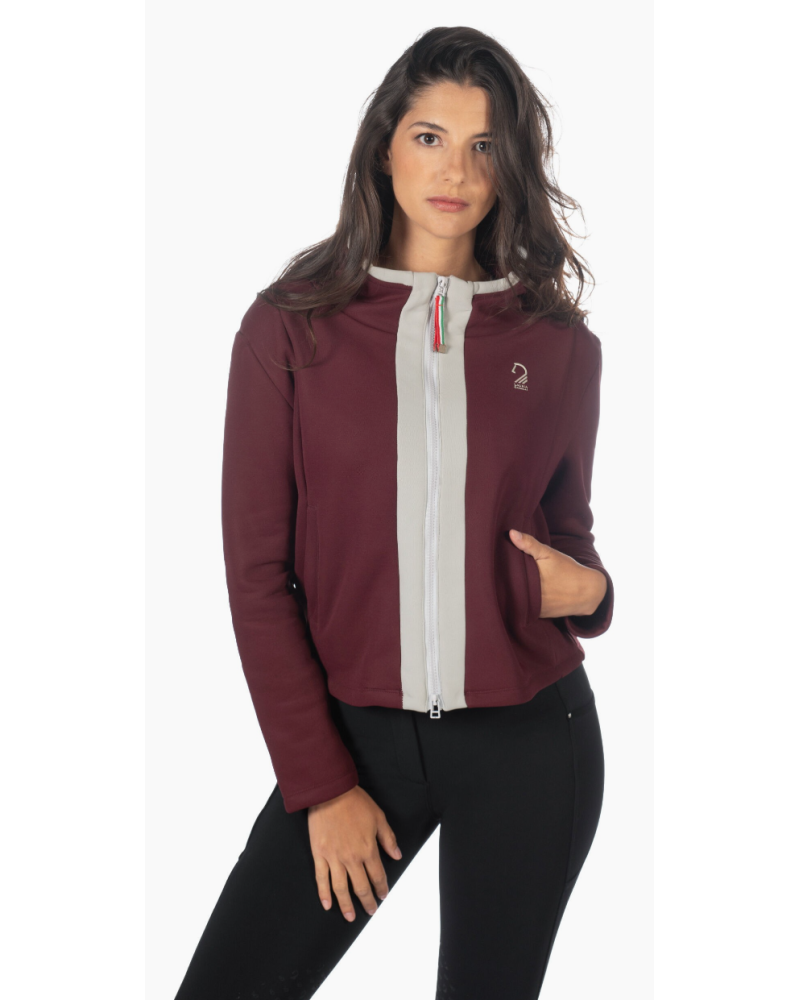 Lauria Garrelli sweatjack Livigno, Bordeaux