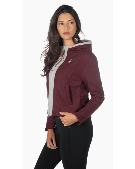 Lauria Garrelli sweatjack Livigno, Bordeaux