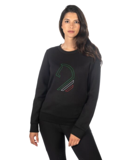 Lauria Garrelli sweater Amalfi Horse Head, zwart