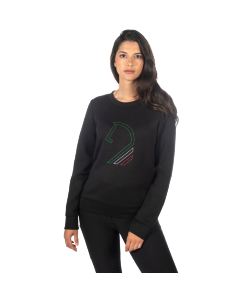 Lauria Garrelli sweater Amalfi Horse Head, zwart