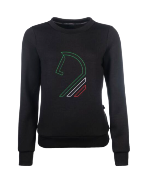Lauria Garrelli sweater Amalfi Horse Head, zwart