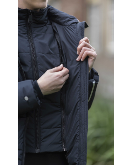 HKM 2-in-1 Rijjas/bodywarmer Dakota, Zwart