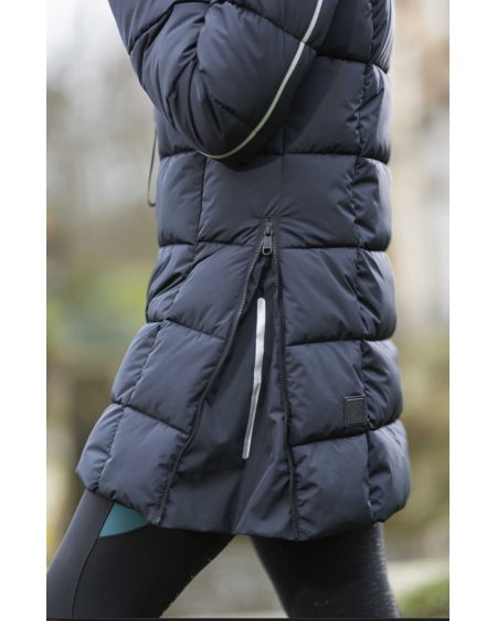 HKM 2-in-1 Rijjas/bodywarmer Dakota, Zwart