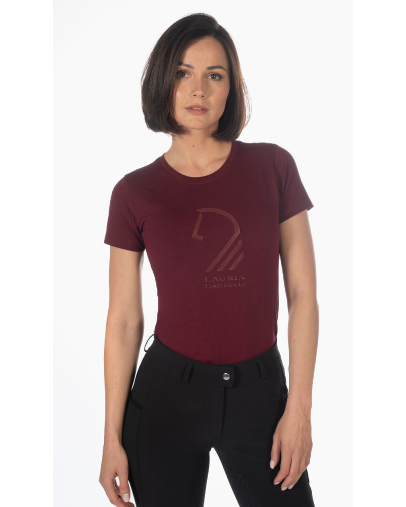 Lauria Garrelli t-shirt Amalfi Horse Head, bordeaux