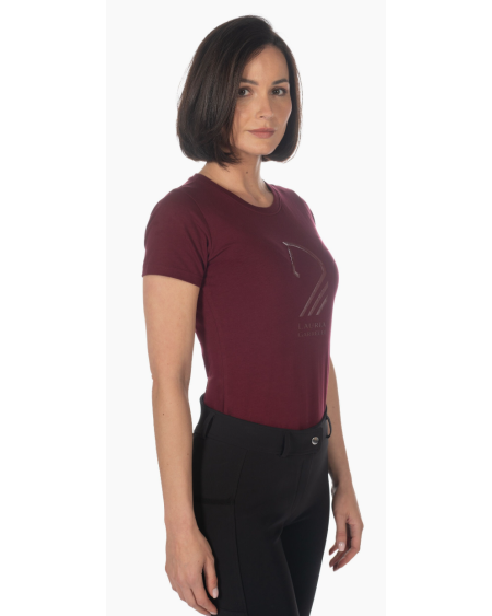 Lauria Garrelli t-shirt Amalfi Horse Head, bordeaux