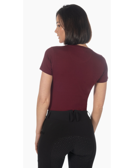 Lauria Garrelli t-shirt Amalfi Horse Head, bordeaux