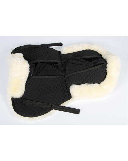 Harry's Horse Zadelonderlegger Correction Merino, Zwart/Cream