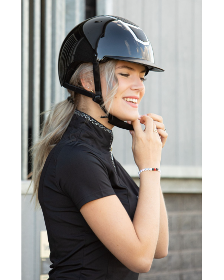 Harry's Horse Veiligheidshelm Matterhorn Sparkle, Zwart-Zilver
