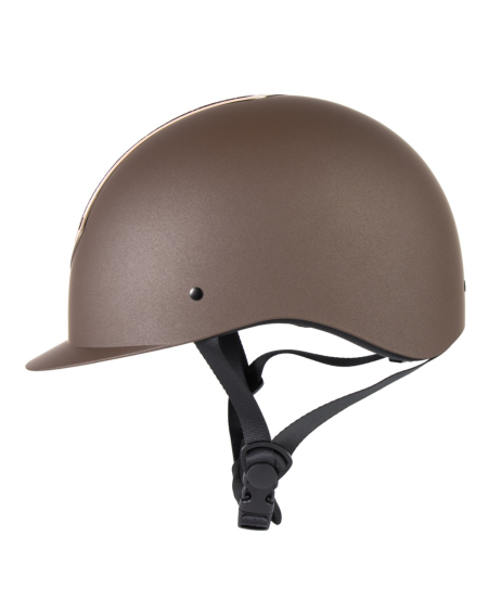 Harry's Horse Veiligheidscap Pro F2 Matt Crystal, Bruin-Goud
