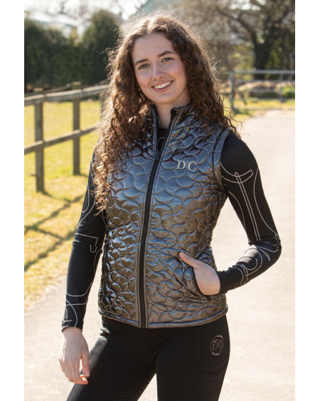 HH Reversible Bodywarmer Denici Cavalli Stardust, Zwart