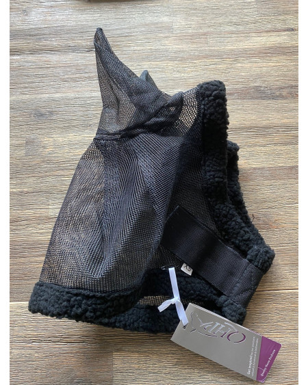 QHP vliegenmasker met oren, zwart