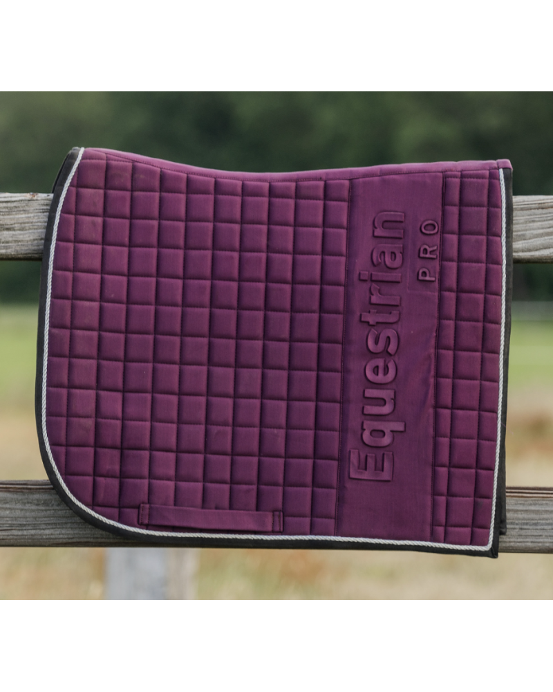 Horka Equestrian Pro Embossed Zadeldek, Wine