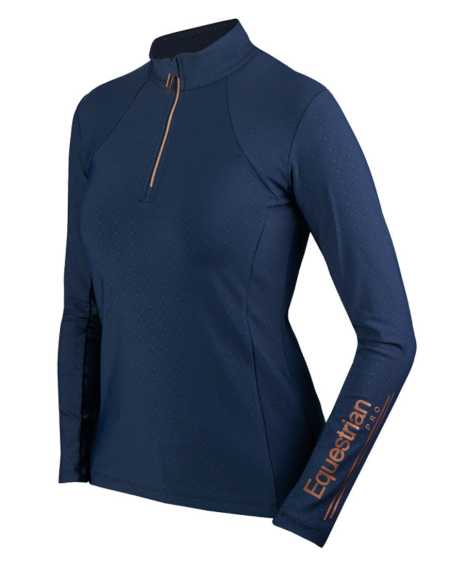 Horka Trainingsshirt Luxury Equestrian Pro, Blue/Rosé