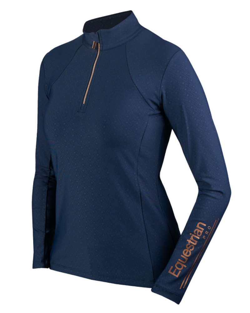 Horka Trainingsshirt Luxury Equestrian Pro, Blue/Rosé