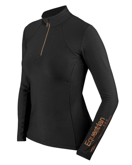 Horka Trainingsshirt Luxury Equestrian Pro, Black/Rosé