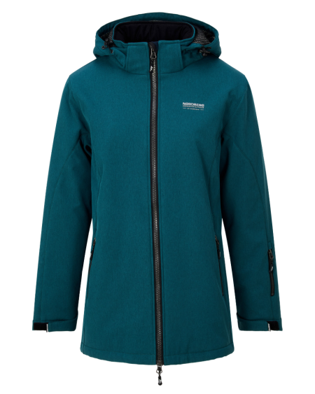 Nordberg Olla 3/4 Padded Softshell Jas, Lagoon Melange