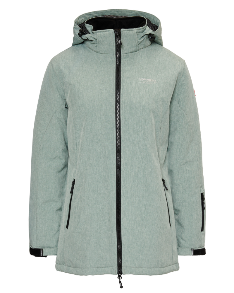 Nordberg Olla 3/4 Padded Softshell Jas, Herbal Green Melange