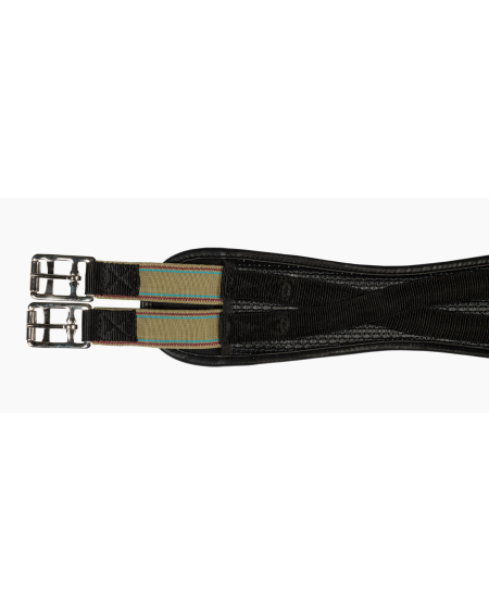 PVC Soft singel met golvend design -Elastiek-, Zwart