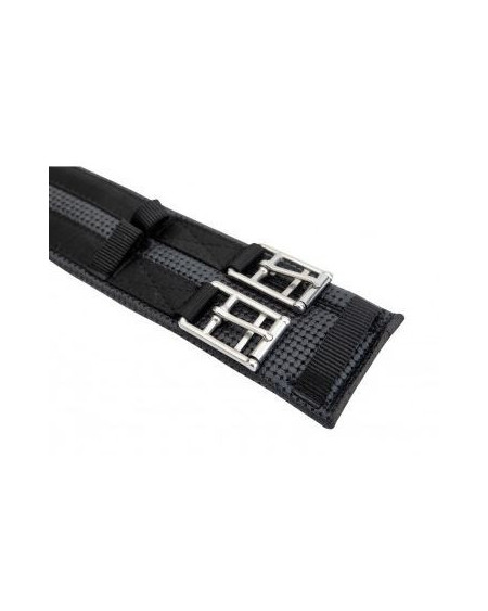 Horka Waffle Weave dress.singel (sharkskin), Zwart